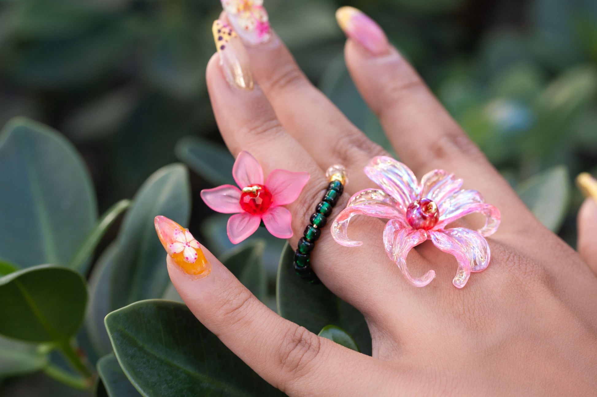 FLOR DE LUCHA PINK RING