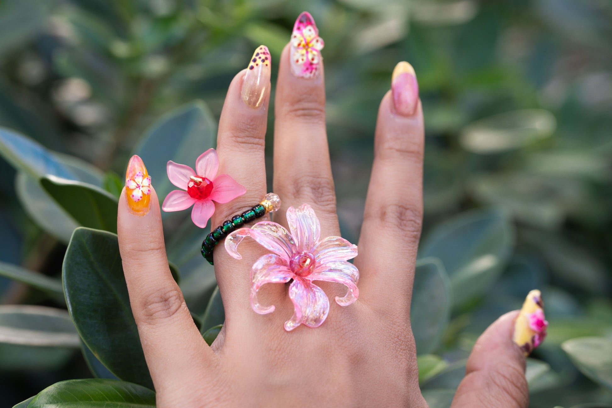 FLOR DE LUCHA PINK RING